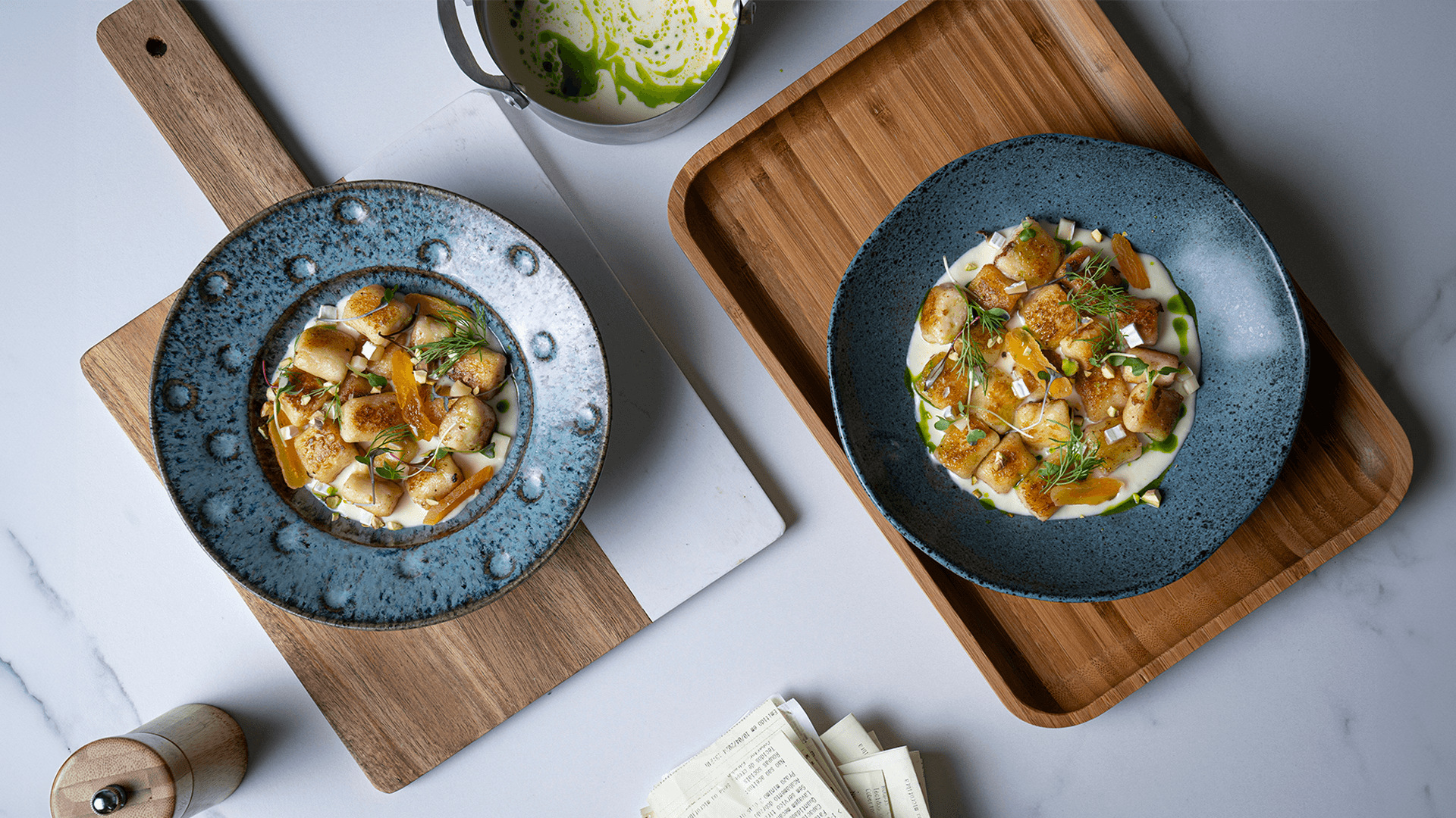 Nhoque de Batata com Fonduta de Queijo Brie