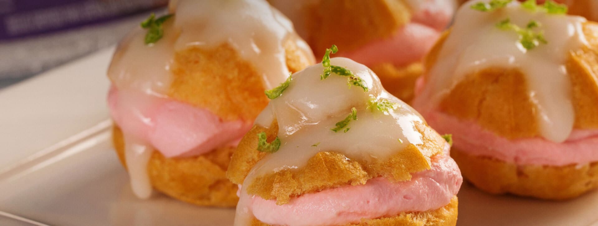 Carolinas recheadas com cream cheese