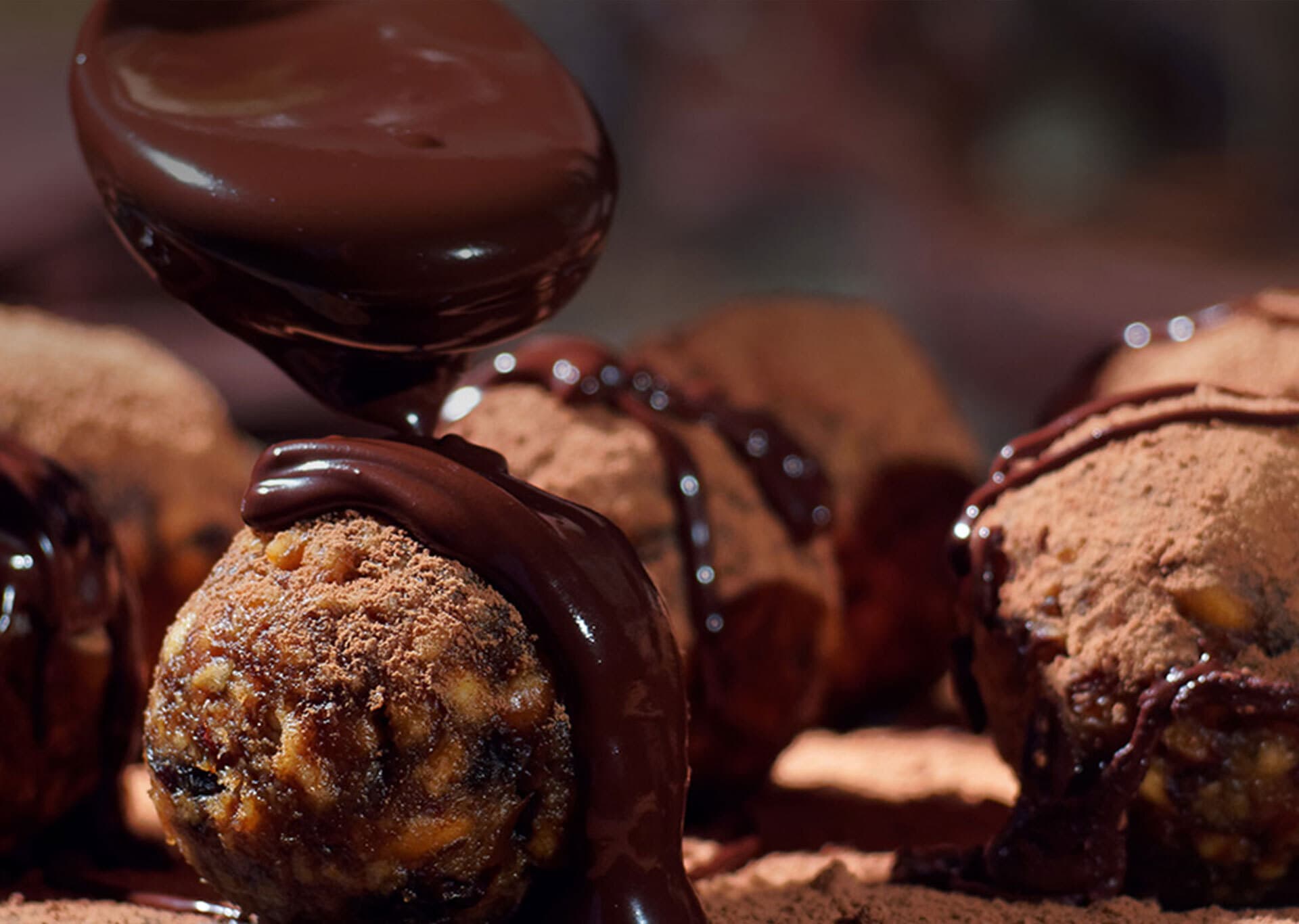 Trufa de cream cheese e chocolate