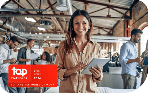 Top Employer por cinco anos consecutivos. Venha construir os próximos com a gente.